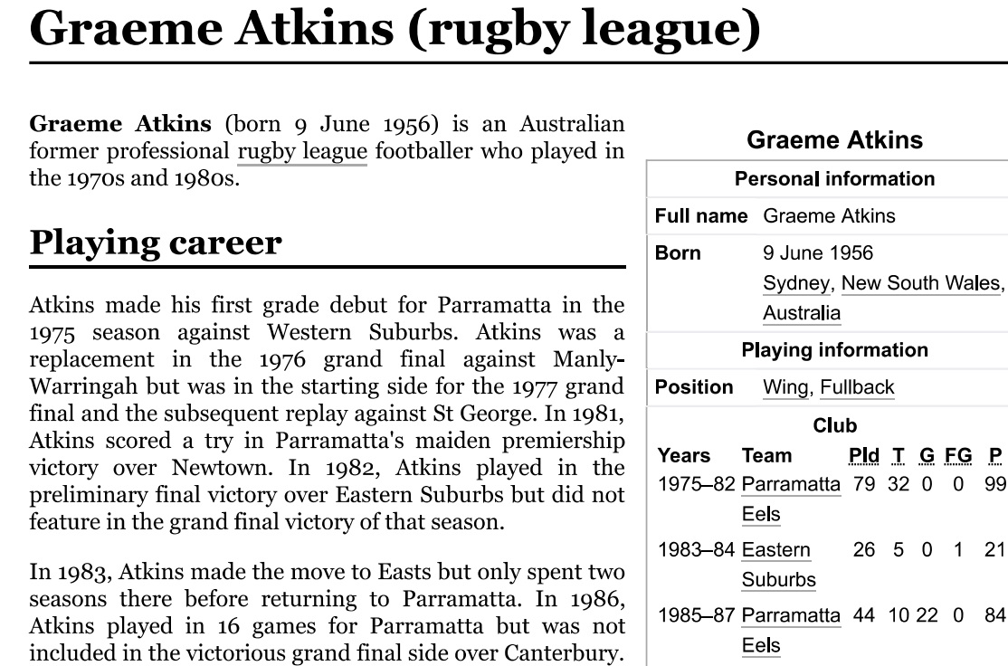 EXCLUSIVE – The Father of the Ref Who Let the Forward Pass Go is a Life Member of the Eels