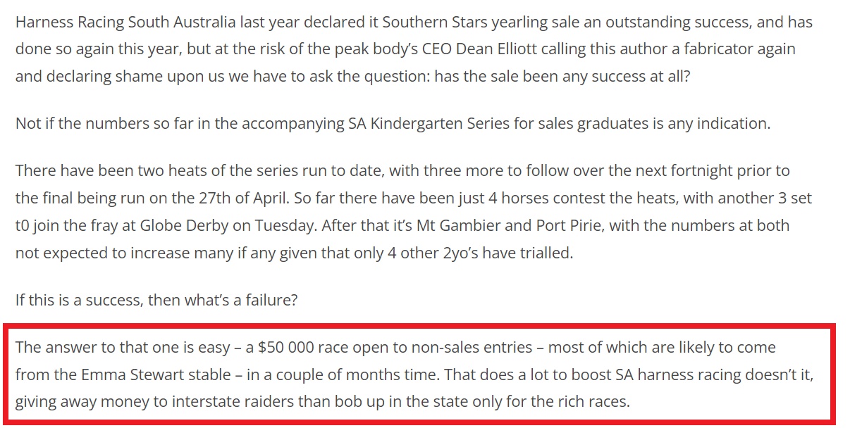 The Crystal Ball Still Works – The SA Standardbred Breeding Industry Doesn’t