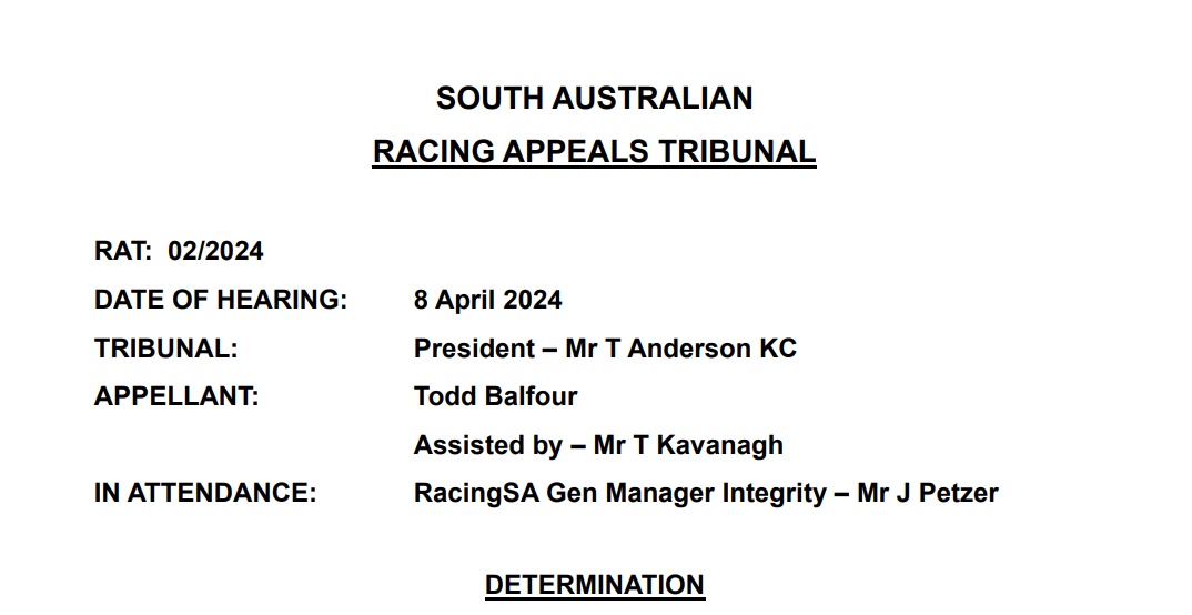 Todd Balfour 5 Year DQ For Kangaroo Island Assault on Official Reduced to 4.5 Months on Appeal – He’s Been Flucked by a Fairy