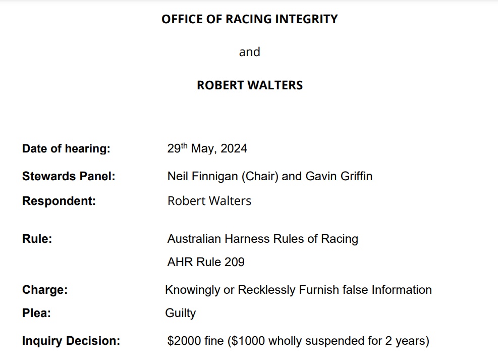 Robert Walters Dodges Up His License Documents – Honest Bob Lied