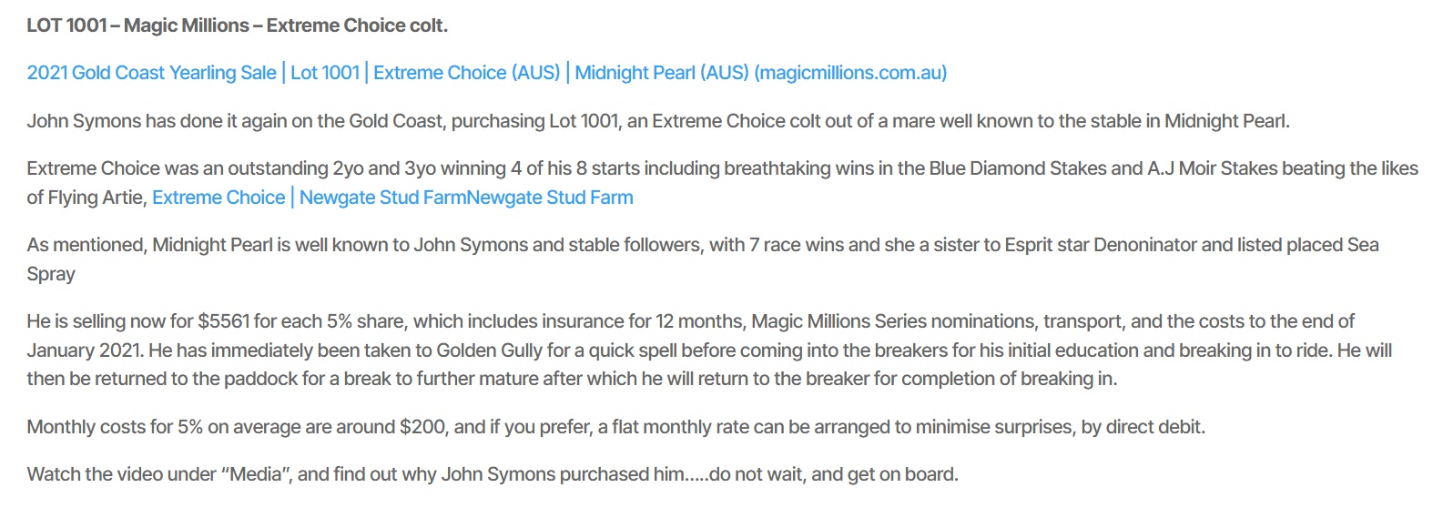 Who Wants to Win $5 Million and a Melbourne Cup, When You Can Land the Blue Ribbon in the Trot Final at the Kilcoy Show Instead?