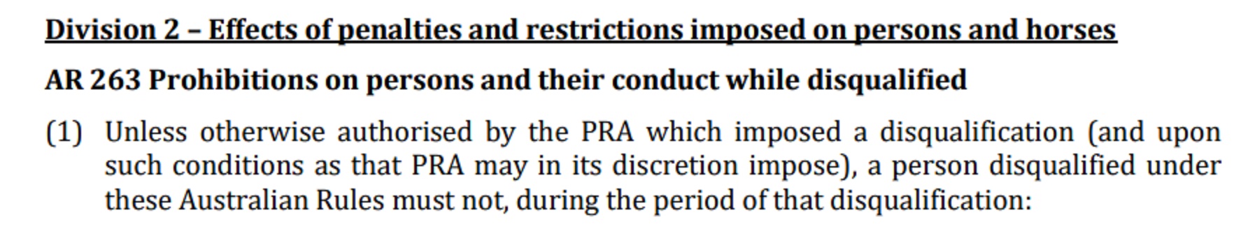 Is the Brett Cavanough Training at the Jigger Man’s Place Approval a Breach of the Rules?