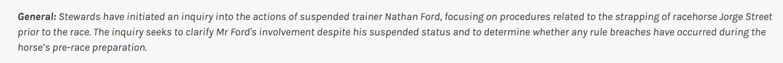 Nathan Ford Has No Respect For Harness Racing – It Should Have None For Him