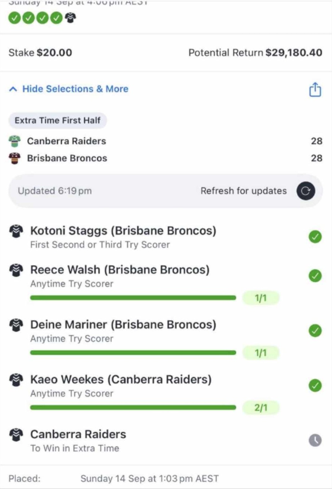 What the Punt Giveth, the Punt Taketh Away