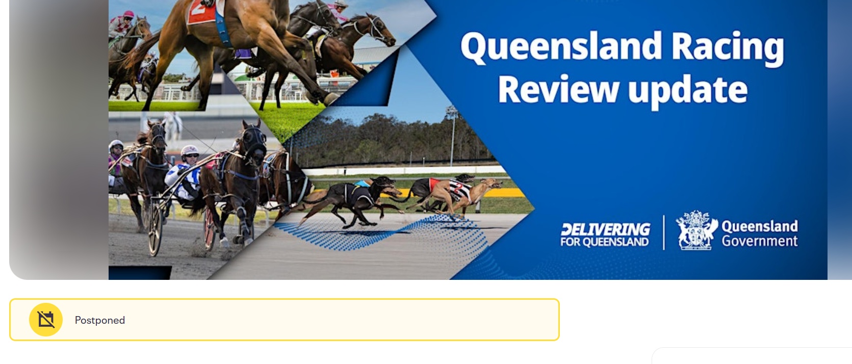 QLD Racing Review Reveal Postponed – To Who Knows When