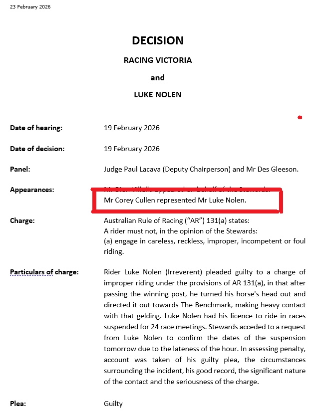 CeeCee Kicks a Goal, Sort Of – The Luke Nolen Decision in Full (With CeeCee Theme Song)