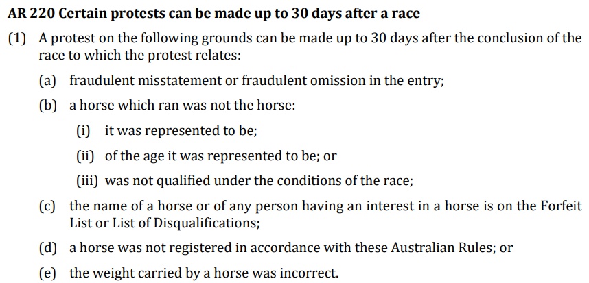 The Hobart Cup Losing Connections Have No Hope in The World of Getting Justice – Whatever That Looks Like