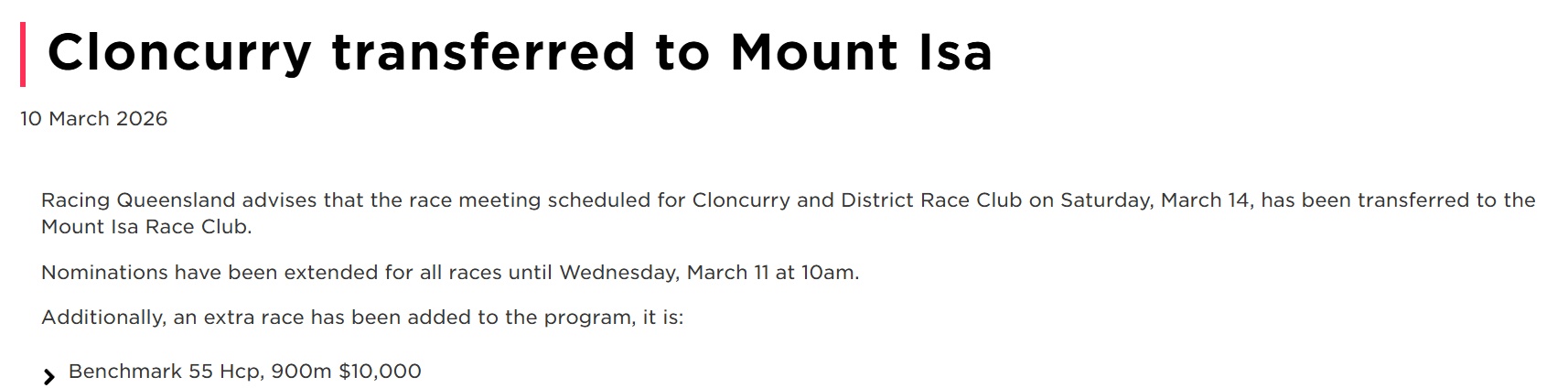 Why Has This Meeting Been Transferred?